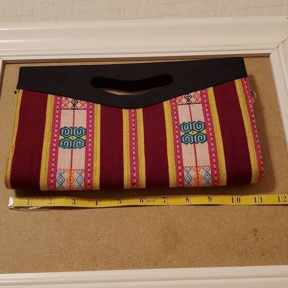 Textile pattern clutch - Picture 5 of 6